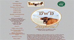 Desktop Screenshot of dwdlonghorns.com